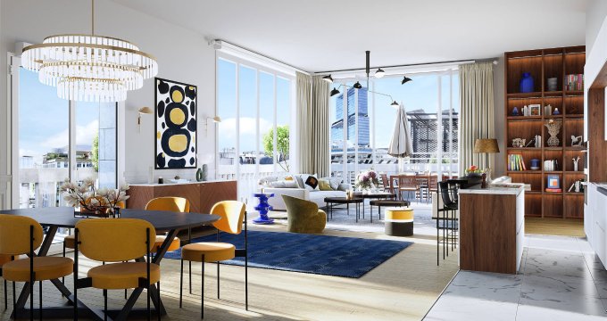 Achat / Vente appartement neuf Clichy à 20 minutes de Paris en métro ligne 14 (92110) - Réf. 9293