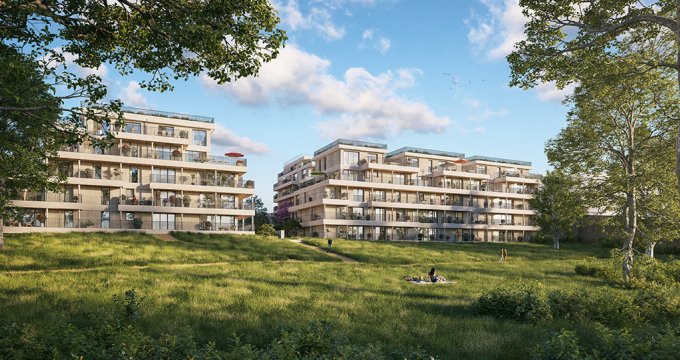 Achat / Vente appartement neuf Saint-Germain-en-Laye dans un parc boisé proche du centre (78100) - Réf. 9669