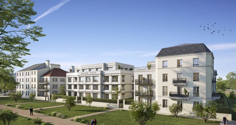 Achat / Vente appartement neuf Serris à 5 min du parc d’attractions de Marne-la-Vallée (77700) - Réf. 11026