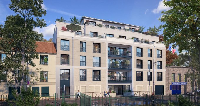 Achat / Vente appartement neuf Mantes-la-Jolie face square Brieussel-Bourgeois (78200) - Réf. 8792