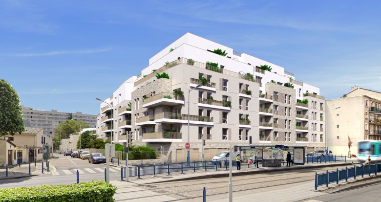 Achat / Vente appartement neuf La Courneuve à deux pas du tramway T1 et du métro 7 (93120) - Réf. 8830