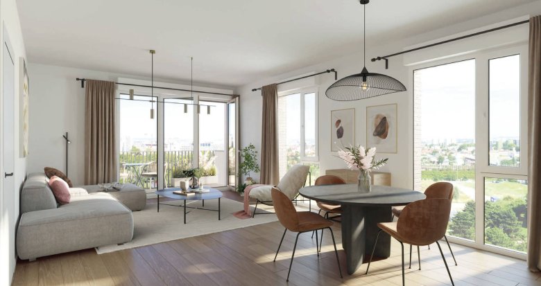 Achat / Vente appartement neuf Villejuif au pied des futures lignes de métro direction Paris (94800) - Réf. 8860